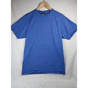 Stussy Men's Small Tshirt blue blank tee shirt t-shirt Streetwear‎ Clean Fresh
